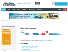 Tablet Screenshot of fleckwatersoftenersite.com